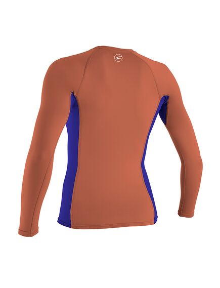 Гидромайка детская O'Neill длинный рукав GIRLS PREMIUM SKINS L/S RASH GUARD CORALPNCH/COBALT/CORALPN S18, Размер (гидроодежда): Дет 14 (2XL), img 2