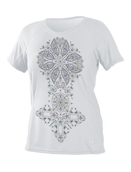 Гидромайка женская O'Neill короткий рукав WMS GRAPHIC S/S RASH TEE WHITE (025), Размер (гидроодежда): 6 (XS)