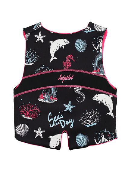 Спасательный жилет неопрен детский Jetpilot Cause Teen ISO 50N Neo Vest 12-14 Years Black/Pink S22, Размеры (жилеты): Дет 14 (2XL), img 2