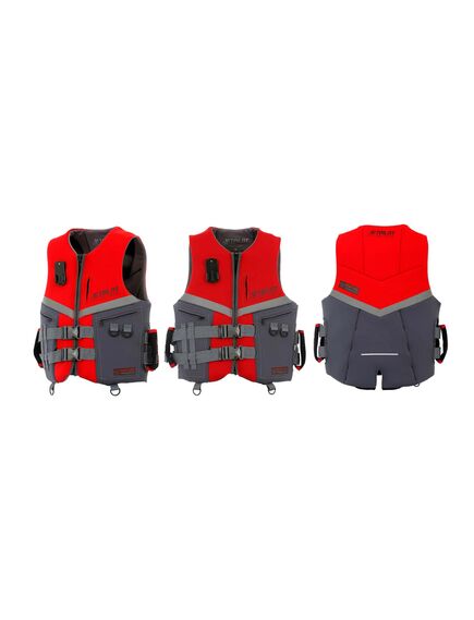 Спасательный жилет для гидроцикла неопрен мужской Jetpilot Venture Vest ISO 50N Super Grip Red S22, Размеры (жилеты): 12 (L)