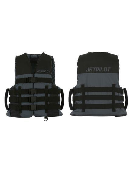 Спасательный жилет для гидроцикла нейлон муж Jetpilot Strike ISO 50N Nylon Vest Super Grip Black S22, Размеры (жилеты): 12-14 (L/XL)