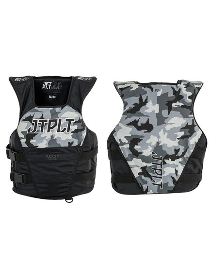 Спасательный жилет для гидроцикла нейлон мужской Jetpilot RX S/E Nylon Vest ISO 50N Black/Camo S22, Размеры (жилеты): 8-10 (S/M)