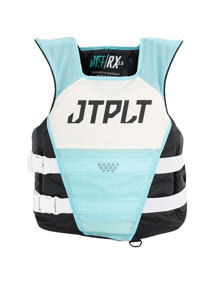 Спасательный жилет нейлон женский для гидроцикла JP RX S/E Nylon ISO 50N wms black/teal S23, Размеры (жилеты): 8-10 (S/M)