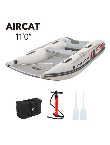 Катамаран ПВХ с транцем под мотор Aqua Marina AIRCAT-335 S23