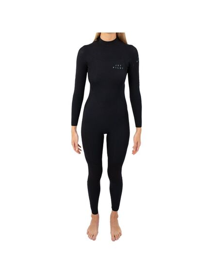 Гидрокостюм женский длинный Jetpilot Flight 3x2 BZ Steamer Jet-Loc wms Black S22, Размер (гидроодежда): 14 (XL)
