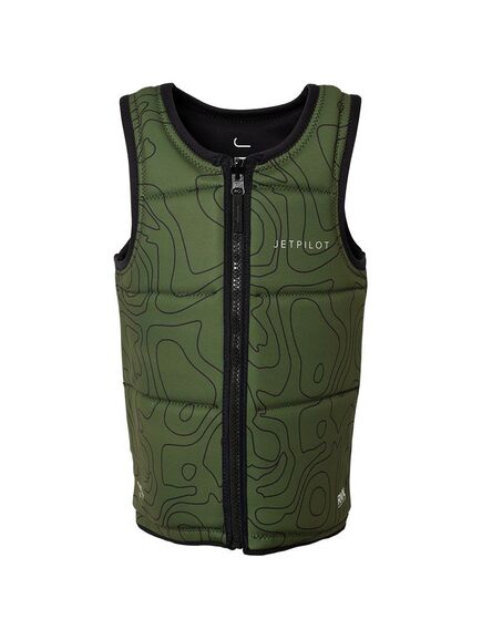Спасательный жилет неопрен мужской Jetpilot Rival Reversible FE Neo Vest Black/Military S22, Размеры (жилеты): 14 (XL)