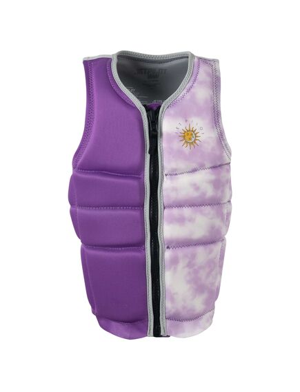 Спасательный жилет неопрен детский Jetpilot Girls Import F/E Neo Vest purple S23, Размеры (жилеты): Дет 12 years (165 cm)