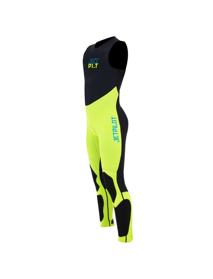 Гидрокостюм детский длинный без рукавов Jetpilot RX Youth John black/yellow S23, Размер (гидроодежда): Дет 14 (2XL)