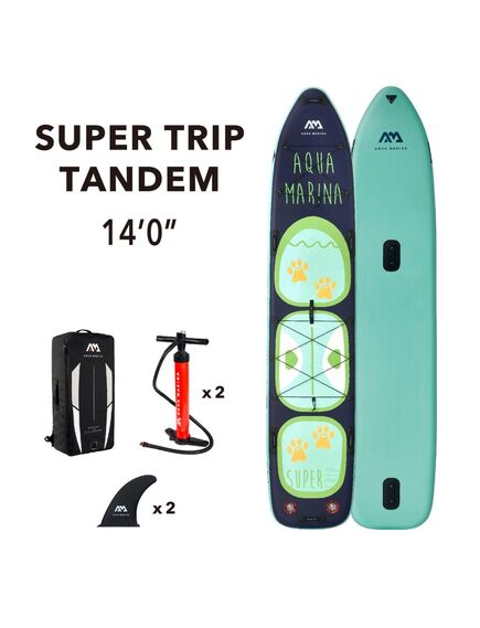SUP-доска надувная семейная Aqua Marina Super Trip Tandem 14'0" S23, img 2