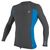 Гидромайка мужская длинный рукав O'Neill PREMIUM SKINS L/S RASH GUARD SMOKE/BRITE BLUE/SMOKE S21