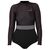 Гидрокостюм лайкра женский без ног длинный рукав Jetpilot Allure Lycras Swimsuit black S24