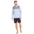 Гидромайка мужская длинный рукав с капюшоном Jetpilot VENTURE LS FISHING HOODED GREY