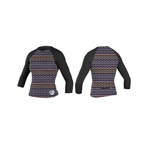 Гидромайка женская рукав 3/4 SLEEVE RASH (AZ6), Размер (гидроодежда): 8 (S)