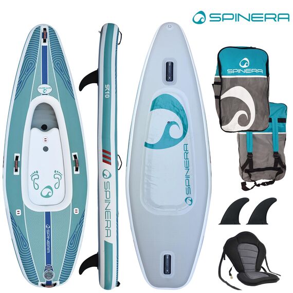 Каяк/SUP-доска надувная 1-местная Spinera SK 10'0" Teal/Grey/White DLT/HDDS S23