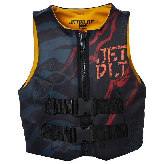 Спасательный жилет неопрен детский Jetpilot Cause Youth ISO 50N Neo black S23