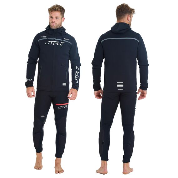 Гидрокуртка мужская с капюшоном Jetpilot RX VAULT TOUR COAT BLACK/WHITE
