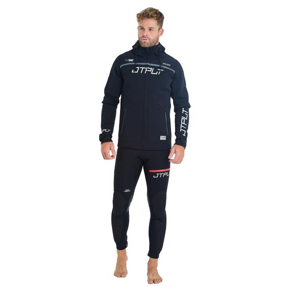 Гидрокуртка мужская с капюшоном Jetpilot RX VAULT TOUR COAT BLACK/WHITE, img 3
