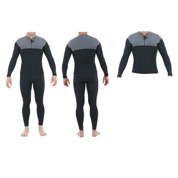 Гидрокостюм муж длинный без рукавов+гидрокуртка на молнии Jetpilot Venture John/Jacket Charcoal S22