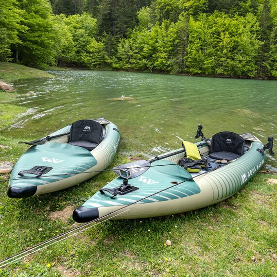 Каяк надувной одно-двухместный для рыбалки Aqua Marina Caliber-398, img 19