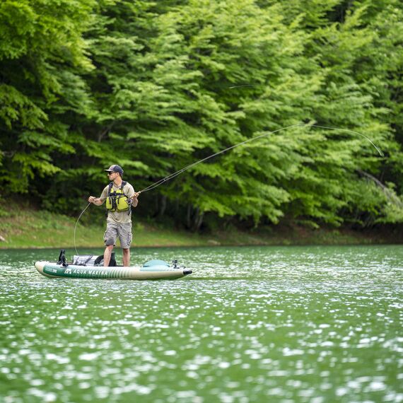 Каяк надувной одно-двухместный для рыбалки Aqua Marina Caliber-398, img 20