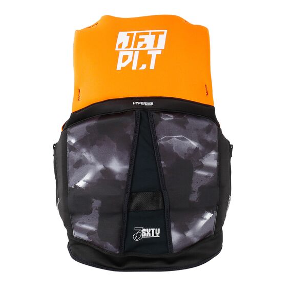 Спасательный жилет для гидроцикла неопрен мужской Jetpilot 3SXTY HYPERFLEX S-GRIP ECO CHAR/ORG L50, img 2