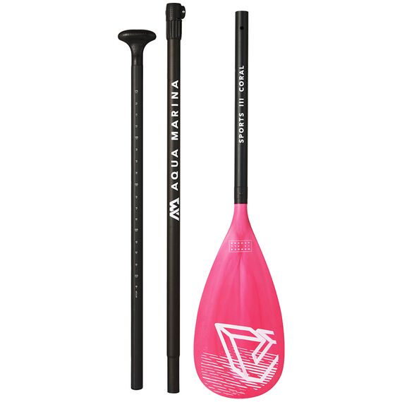 Весло для SUP-доски Aqua Marina SPORTS III CORAL Aluminum (3 PCS) S22S, img 3