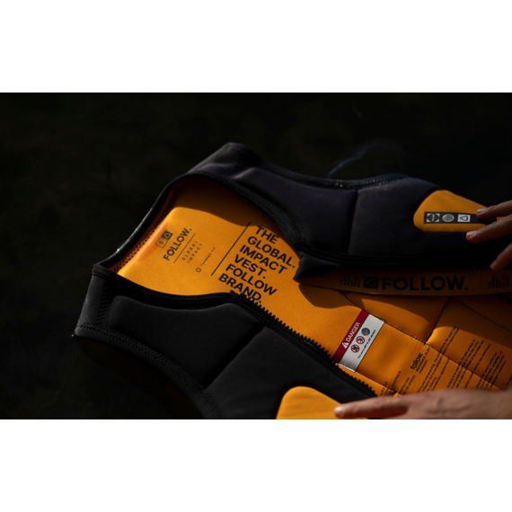 Спасательный жилет мужской Follow Global Orange/Black, Размеры (жилеты): 16 (2XL), img 6