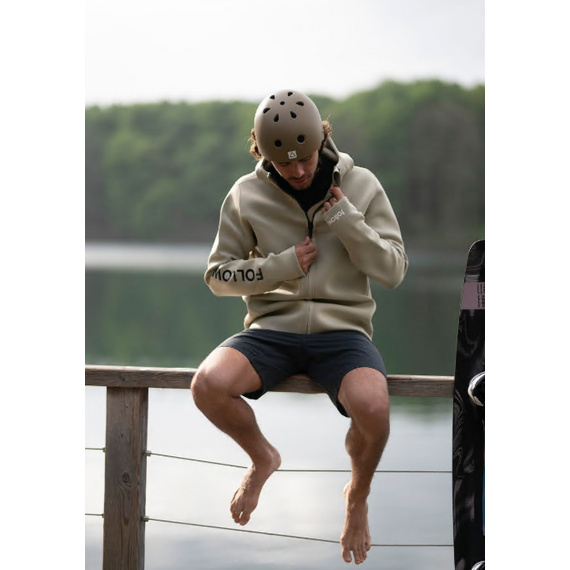 Гидрокуртка мужская с капюшоном Follow Company Neo Jacket Khaki, img 3