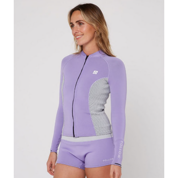 Гидромайка женская Follow Ladies FZ Wetty Top Purple, Размер (гидроодежда): 10 (M), img 4