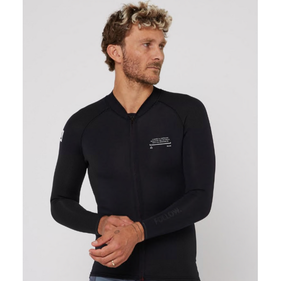 Гидромайка мужская Follow FZ 1mm Wetty Top Black, Размер (гидроодежда): 10 (M), img 4
