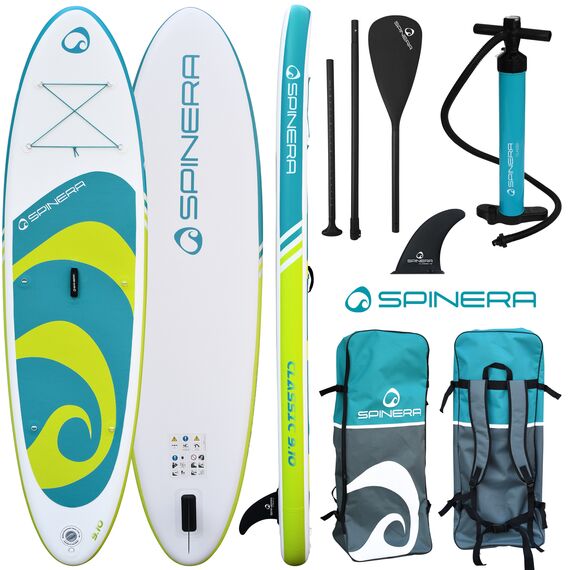 SUP-доска надувная с веслом универсальная Spinera Classic 9'10" Pack 1 Green/Teal HDDS S23
