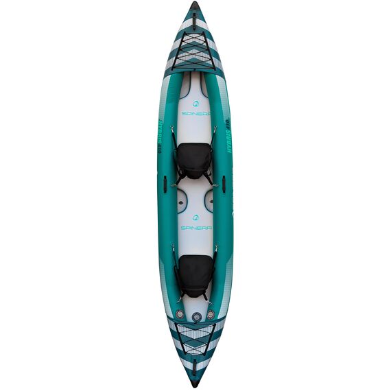Каяк надувнной 2-местый для туризма Spinera Hybris 410 Teal/Grey/White PVC/HDDS S23, img 2