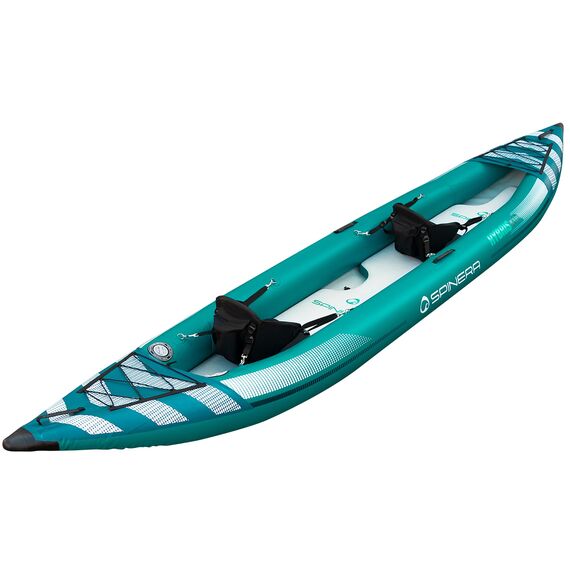 Каяк надувнной 2-местый для туризма Spinera Hybris 410 Teal/Grey/White PVC/HDDS S23, img 7