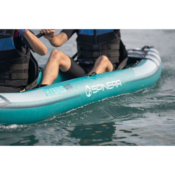 Каяк надувнной 2-местый для туризма Spinera Hybris 410 Teal/Grey/White PVC/HDDS S23, img 13