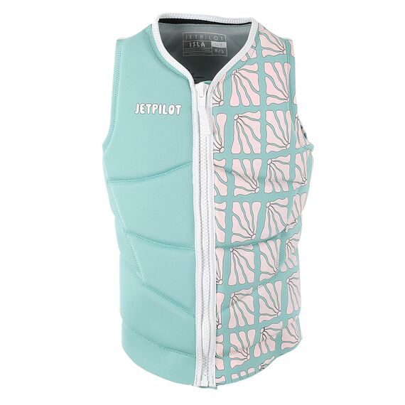 Спасательный жилет неопрен женский Jetpilot ISLA X1 F/E NEO VEST TEAL, Размеры (жилеты): 12 (L)