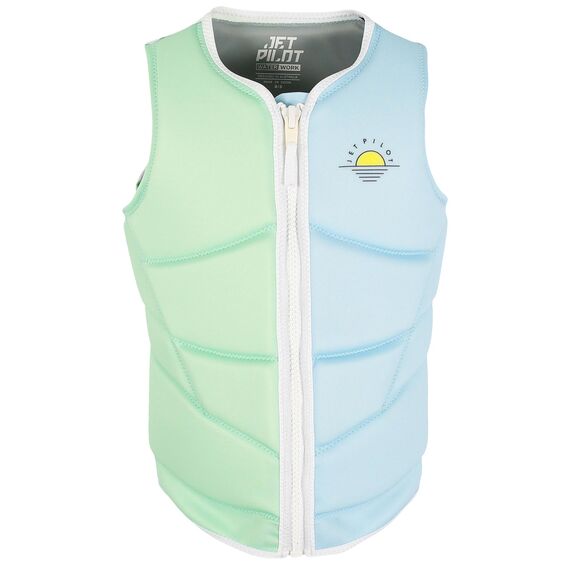 Спасательный жилет неопрен женский Jetpilot Pacer X1 Ladies Neo Vest mintblue S24, Размеры (жилеты): 8 (S)