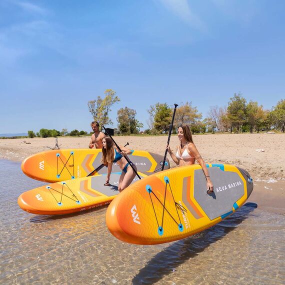 SUP-доска надувная с веслом и плавником с электромотором PF 240S Aqua Marina AMGO 10'10", img 4