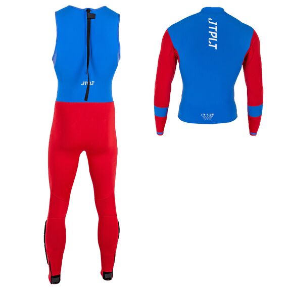 Гидрокостюм муж длин без рукавов+гидрокуртка на молнии Jetpilot RX Race Red/White/Blue S22, img 2