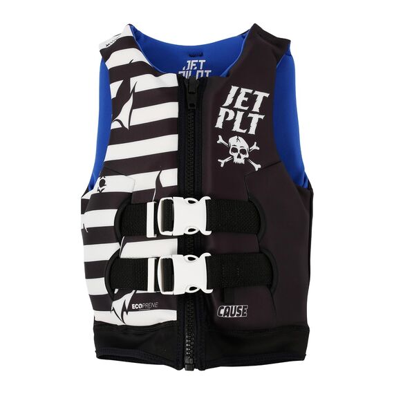 Спасательный жилет для гидроцикла неопрен детский Jetpilot BOYS CAUSE ECO VEST BLACK, Размеры (жилеты): Дет 12-14 years