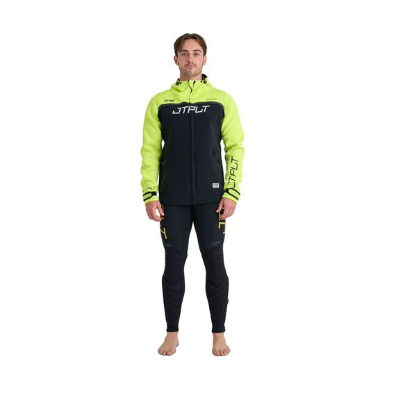 Гидрокуртка мужская с капюшоном Jetpilot VAULT TOUR COAT Black/Yellow