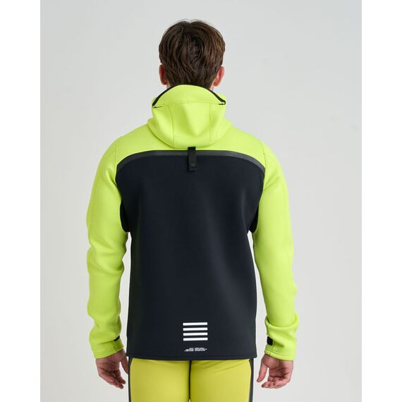Гидрокуртка мужская с капюшоном Jetpilot VAULT TOUR COAT Black/Yellow, img 4