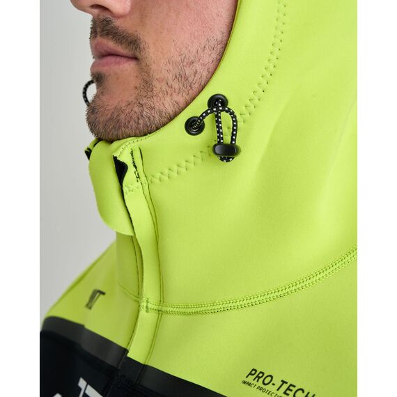 Гидрокуртка мужская с капюшоном Jetpilot VAULT TOUR COAT Black/Yellow, img 7