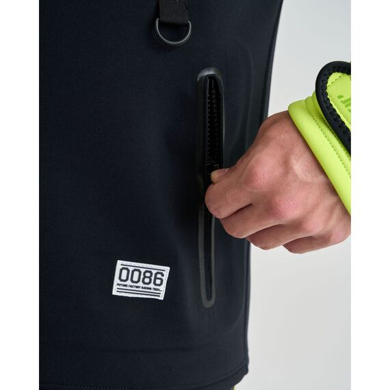 Гидрокуртка мужская с капюшоном Jetpilot VAULT TOUR COAT Black/Yellow, img 11