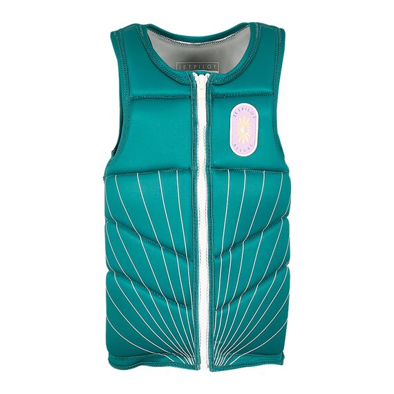 Спасательный жилет неопрен женский Jetpilot ALLURE F/E ECO VEST Green, Размеры (жилеты): 10 (M)