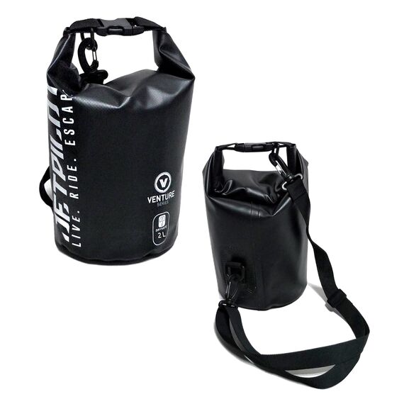 Сумка-мешок водонепроницаемая Jetpilot Venture 2L Drysafe Backpack black S23