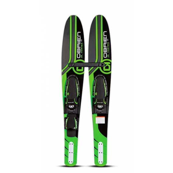 Лыжи парные прогулочные детские O'Brien VORTEX 54" GREEN W/ JR X7