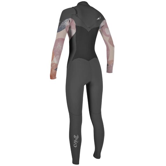 Гидрокостюм женский длинный O'Neill Wms Epic 3/2 Chest Zip Full GRAPHITE/DESERT BLOOM S22_O, img 2