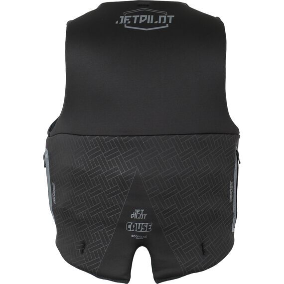 Спасательный жилет для гидроцикла неопрен мужской Jetpilot CAUSE MENS S-GRIP F/E ECO VEST BLACK, Размеры (гидроботинки): 9 (42), img 2