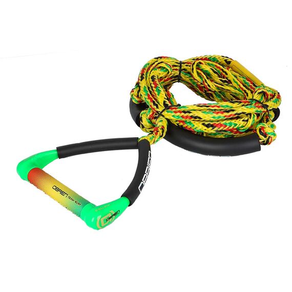 Фал с рукояткой для вейксерфинга O'Brien TEAM SURF ROPE 9" RASTA