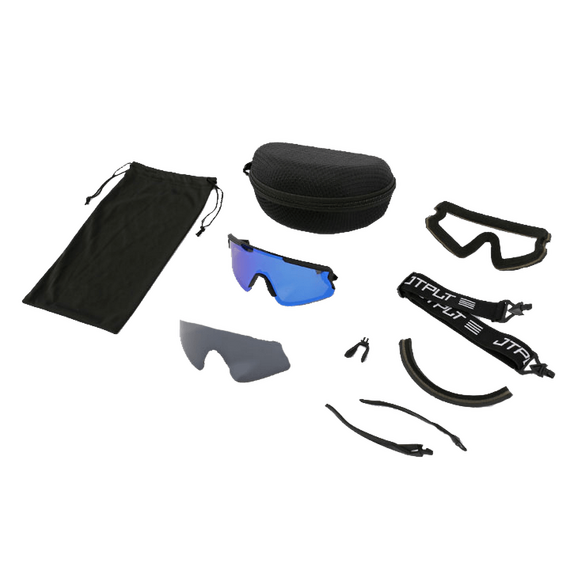 Солнцезащитные очки Jetpilot SHIELD SUNNIE/GOOGLE KIT SMOKE/BLUE MIRROR